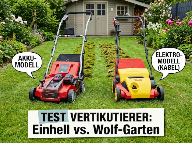 Test Vertikutierer Einhell Wolf Garten